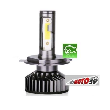 Ampoule LED H8 Moto - Taille Mini, Puissante et Ventilée - Port Offert !