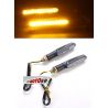  CLIGNOTANTS STEM MOTO NOIRS LED ABS x2