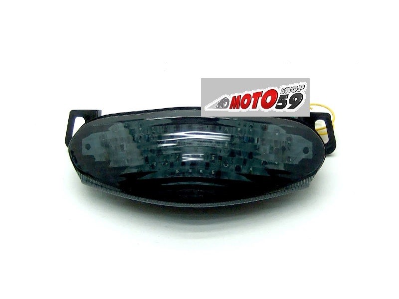 Feu Arrière LED Avec Clignotants Intégrés Pour Kawasaki ZX6R 2009-2012 - Fumé, Neuf