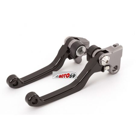 LEVIERS FREIN ET EMBRAYAGE PLIABLE ALU RACING CROSS YAMAHA YZ65 2018 YZ 80 85 15-25