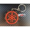 PORTE CLÉS LATEX MOTOS YAMAHA DIAPASON ROUGE