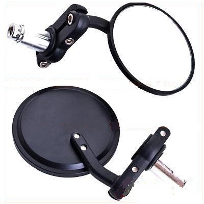 Rétroviseurs Moto HOSSOM - Ronds Universels Avec Embouts 7/8" | Pour Scooter, Quad, ATV - Réglables