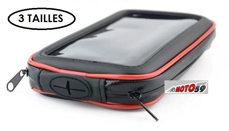 Sac étanche Pour Téléphone Moto - Pochette Transparente Guidon - Compatible écran Tactile - Jusqu'à 6,9"