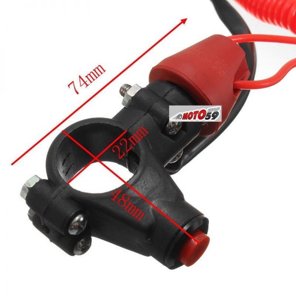 COUPE CONTACT CIRCUIT GUIDON URGENCE PISTE CROSS ENDURO QUAD JET SKI