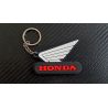 PORTE CLÉS LATEX MOTOS HONDA BLANC ROUGE 