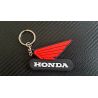 PORTE CLÉS LATEX MOTOS HONDA ROUGE BLANC