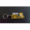 PORTE CLÉS LATEX MOTOS YAMAHA DIABLE JAUNE
